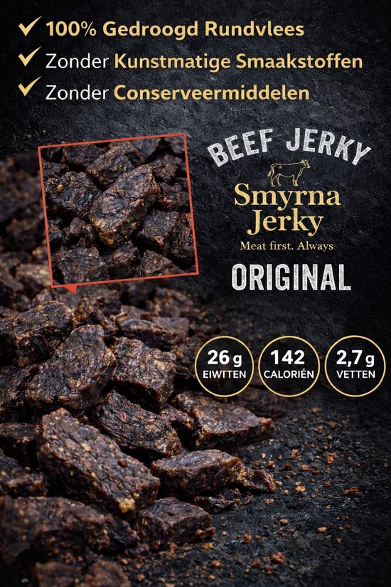 Beef Jerky Original – 100% Rundvlees – 3 x 50g