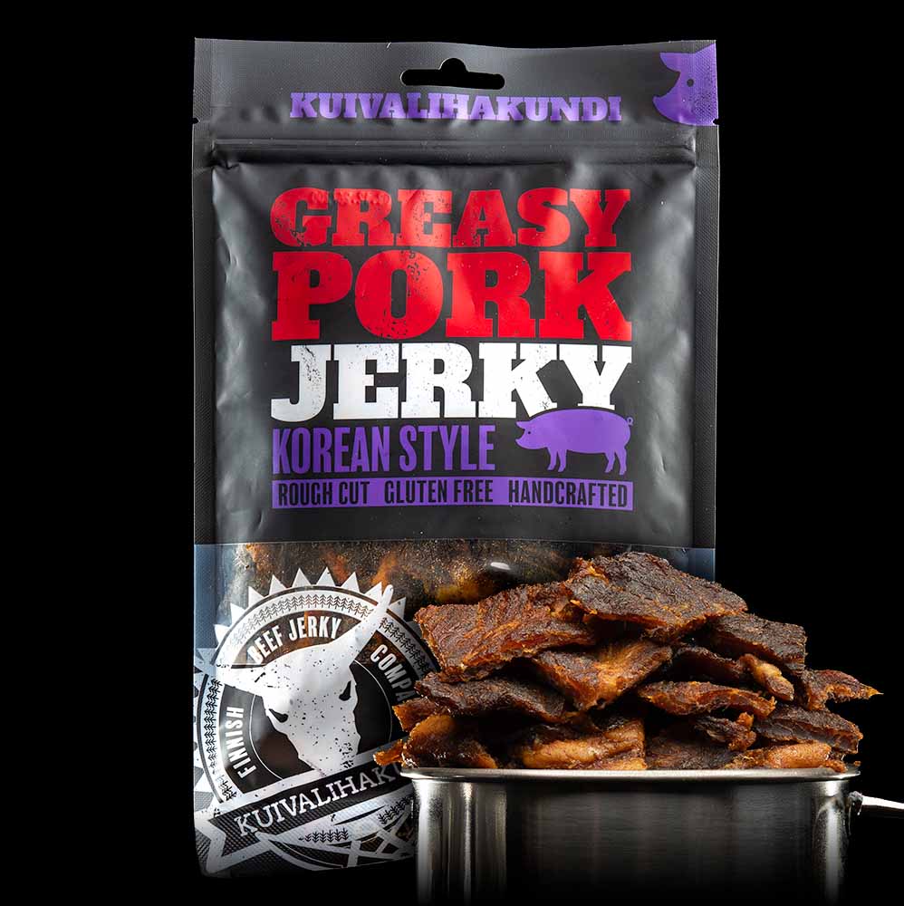 Verpakking van Korean pork jerky